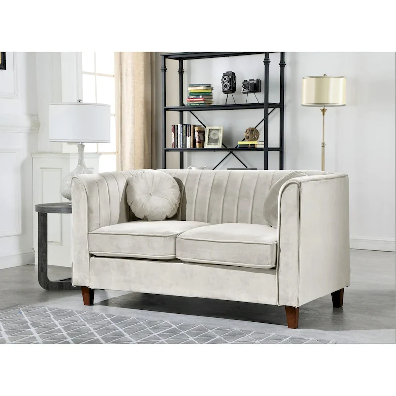 Boton Chesterfield Loveseat