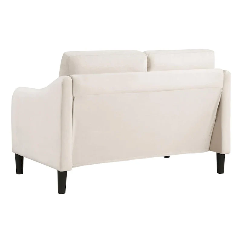 Mid-century Modern Upholstered Velvet Sofa Set with Armchair, Loveseat, 3-Seater Sofa