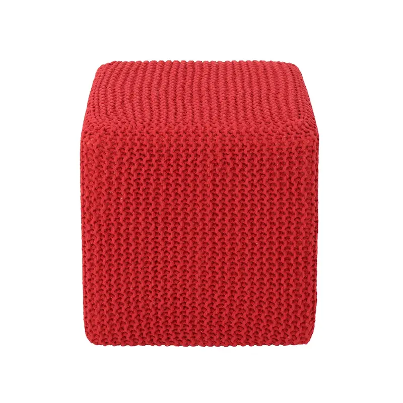 Tessie Knitted Foot Stool by Christopher Knight Home