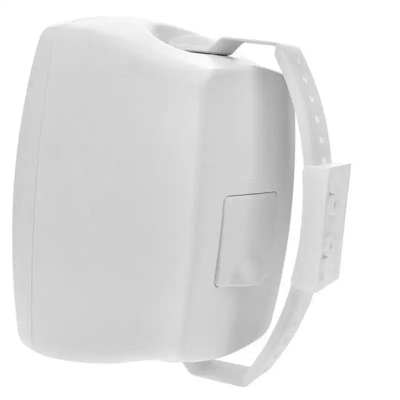 Monoprice WS-7B-52-W 5.25in. Weatherproof 2-Way 70V Indoor/Outdoor Speaker White (Each) For Whole Home Audio Systems Restaurants Bars Patio Poolside
