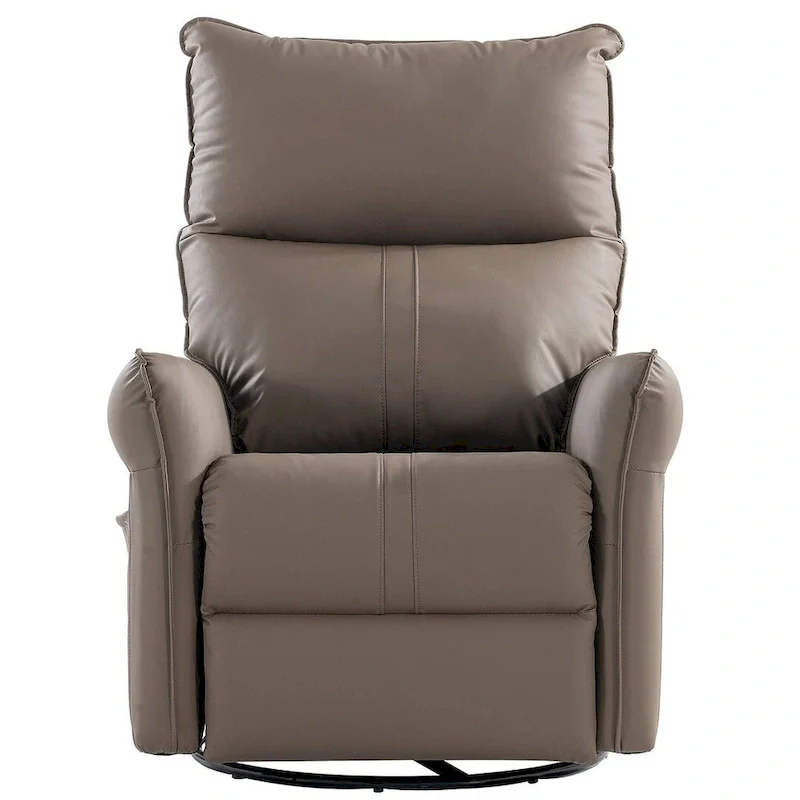 Modern PU Leather Rocker Seating Glider Swivel Recliner Chair
