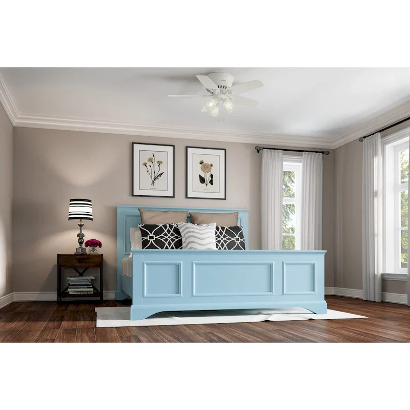 Hunter 42  Builder Low Profile Ceiling Fan with 3-Light LED Light Kit and Pull Chain