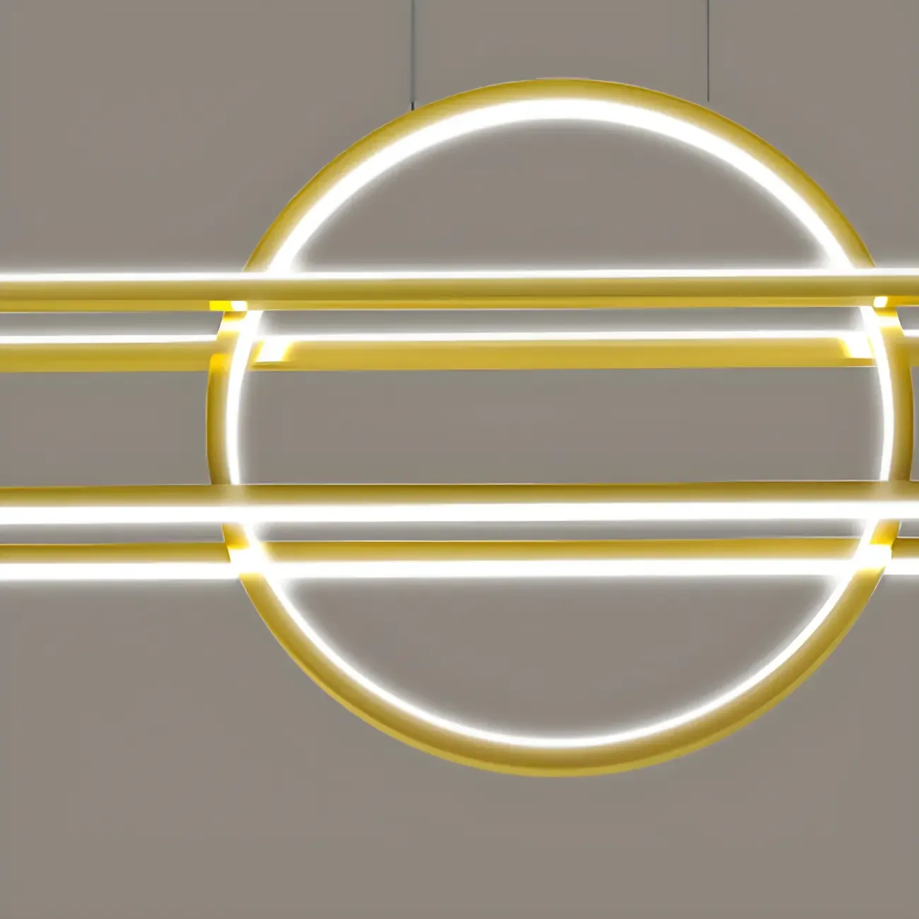 Adjustable Modern Iron Linear Pendant Light