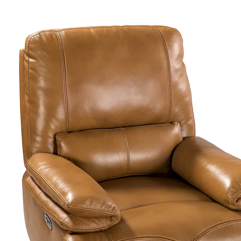 Mercedes Genuine Leather Power Recliner with Cushion Padded