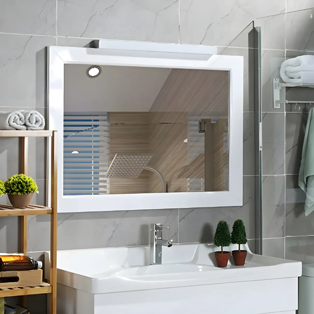 Modern LED Vanity Wall Lights  with Geometric Design