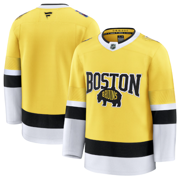 Boston Bruins Fanatics Gold 2026 Stadium Series Jersey