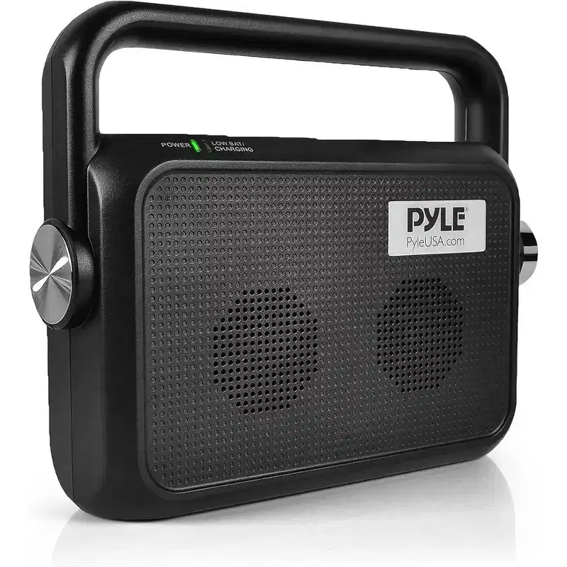 Pyle Wireless TV Speaker Transmitter & Receiver - Comfort Hearing System PTVSP18BK - Black