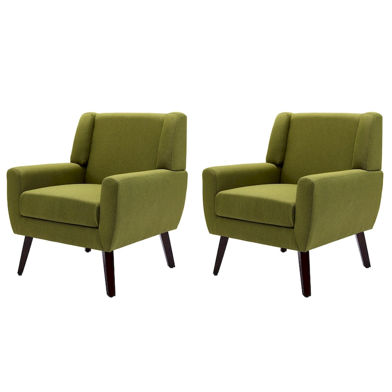 Modern Armchair Upholstered Accent Chair Set of 2