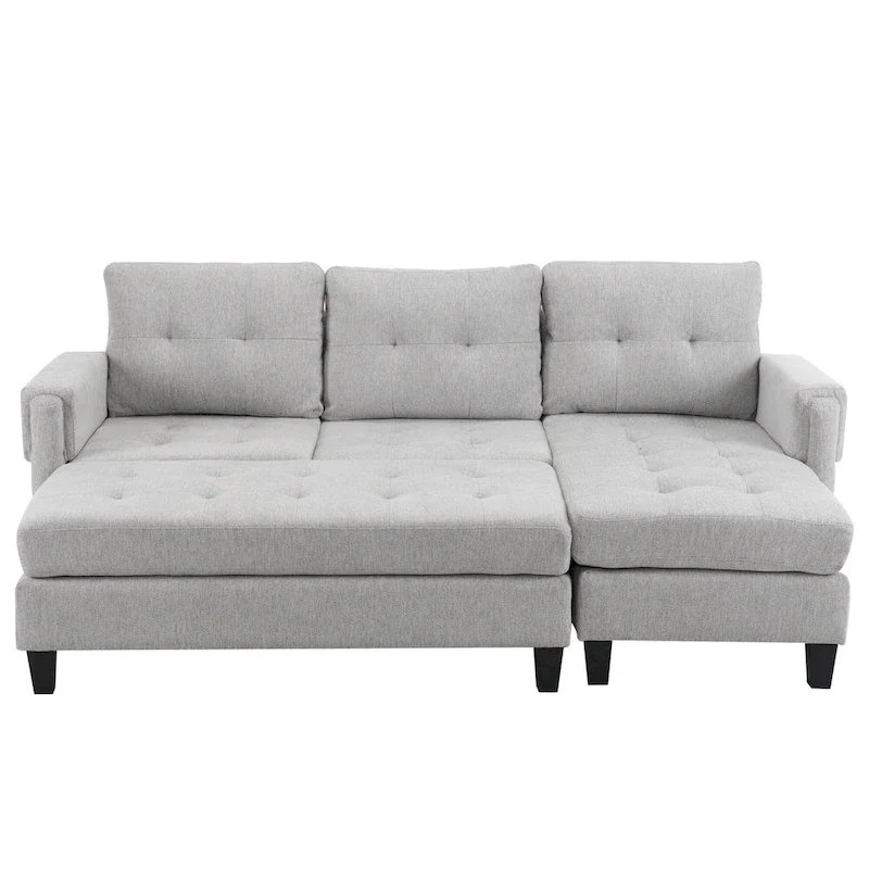 83.4inch L-shaped Sofa Sectional Couch Sofa Bed
