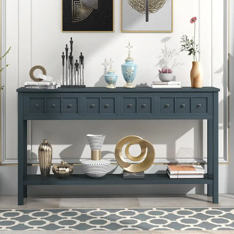 Rustic Entryway Console Table