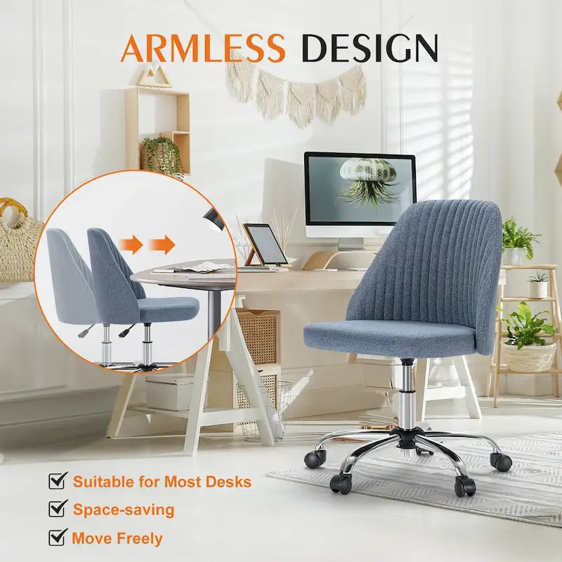 Adjustable Swivel Office Desk Chair with Wheels