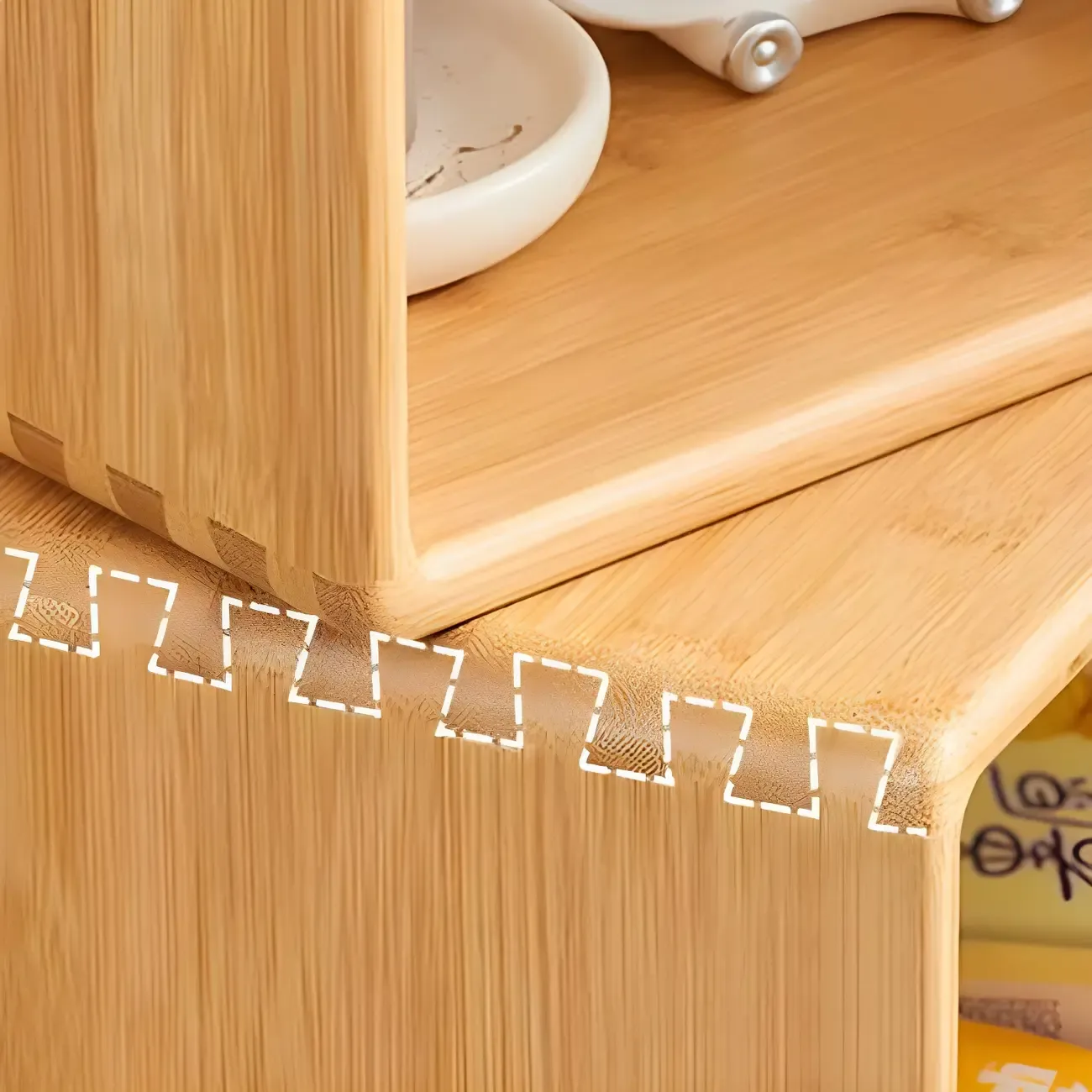 4-Tier Modern Wooden Open Cube Display Bookcase