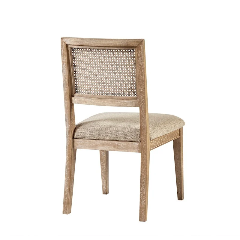 Wheat Farmhouse Dining Chairs with Cane Back - Set of 2