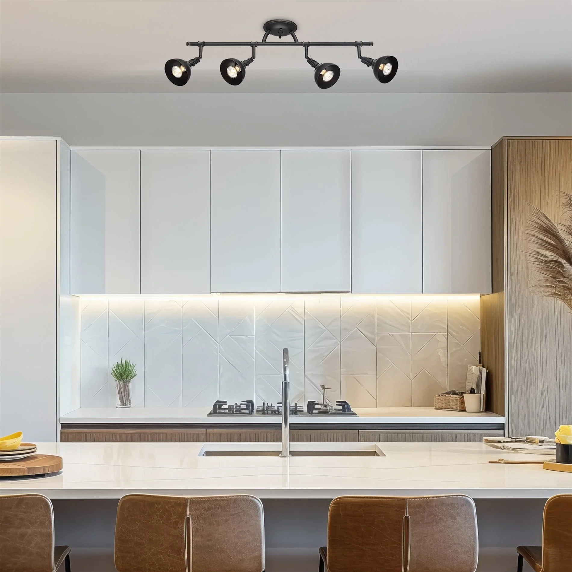 Broadway 30 Industrial 4-Light Directional Track Lighting