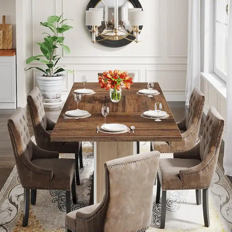Farmhouse Wood Dining Table
