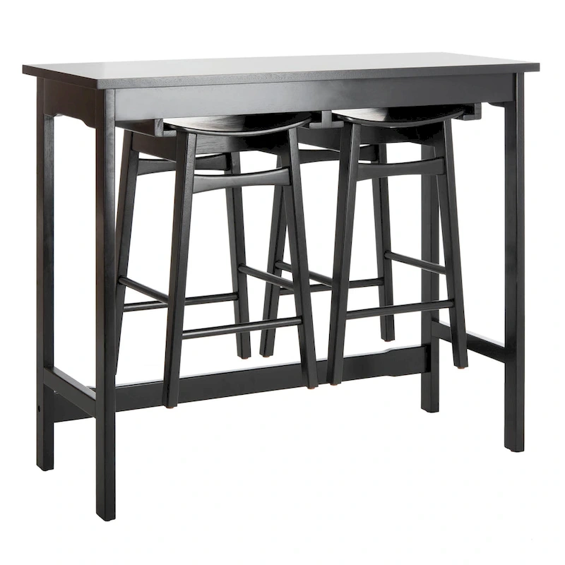 SAFAVIEH Neoma 3 Piece Pub Set - White Oak - 42.1 x 17.7 x 36.2 - 42Wx18Dx36H