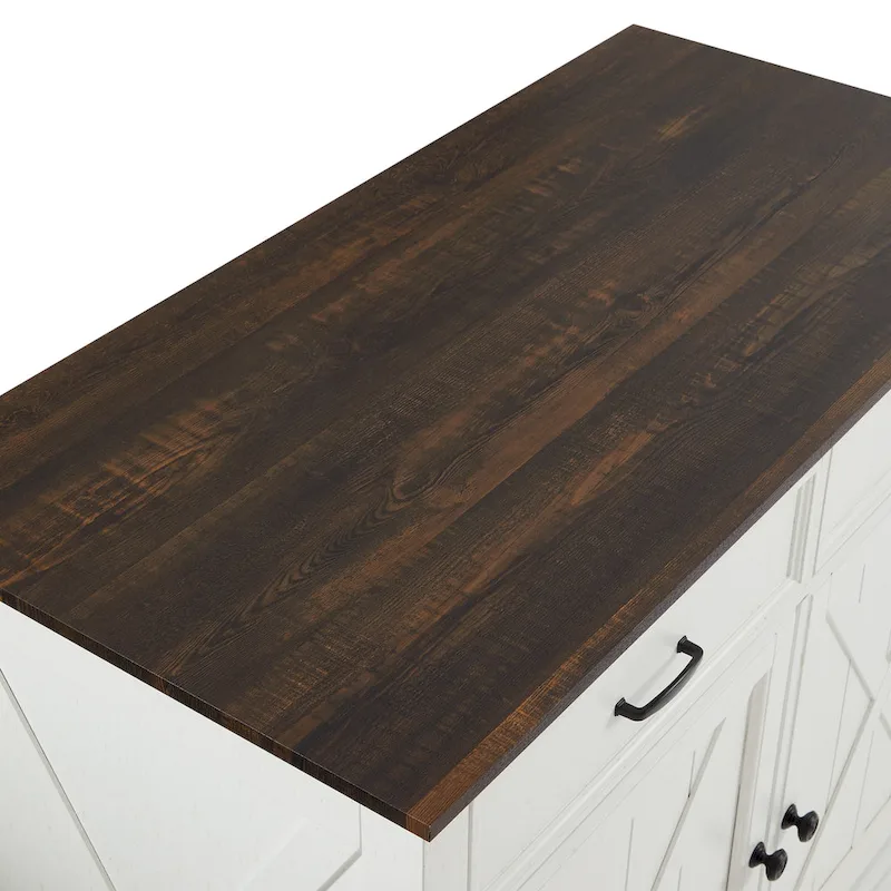 Crosley Clifton Kitchen Island W/Camille Stools - 50d x 47.75w x 36.25h