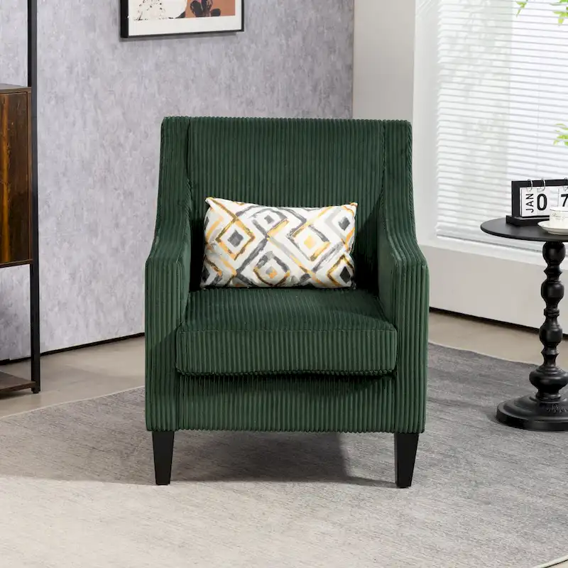 Emerald 26.77 Upholstered Arm Chair with Scooped Arms