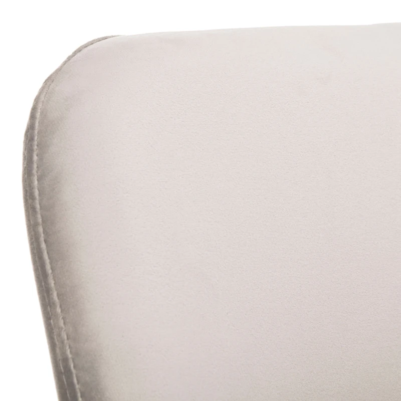 SAFAVIEH Nobie 18.3  Upholstered Dining Chair - Grey / Gold (Set of 2) - 21  x 22  x 31  - 21Wx22Dx31H