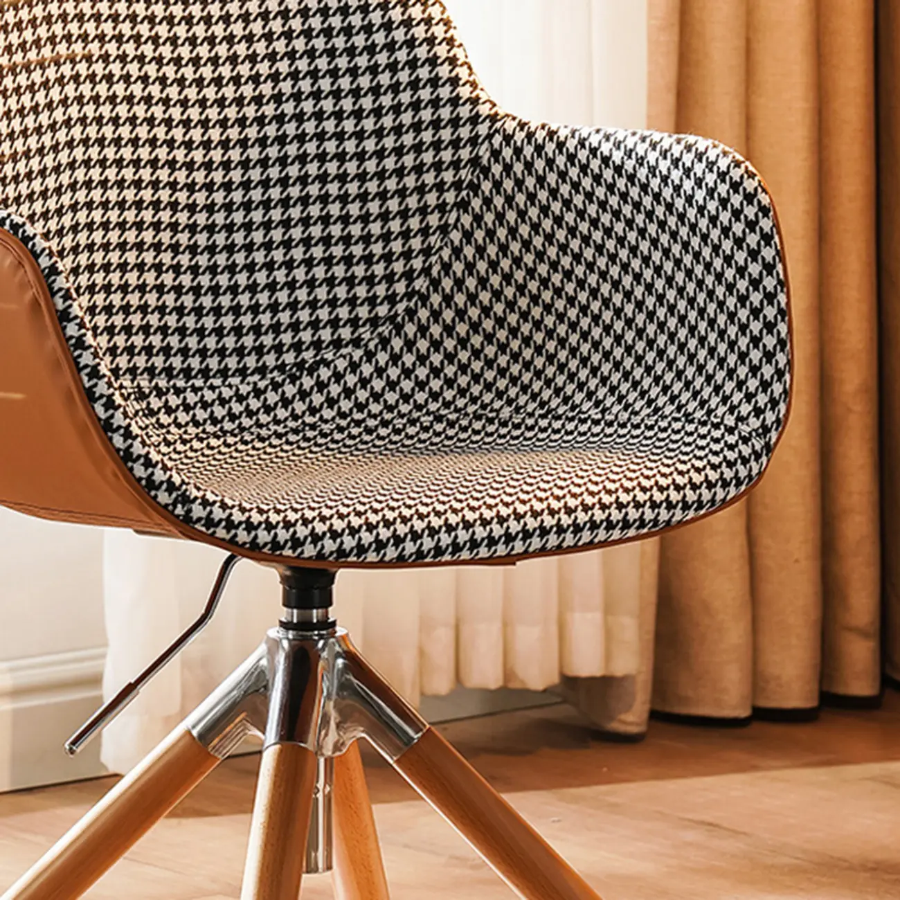 Modern Mid-Back Adjustable Swivel Armrest Office Chair