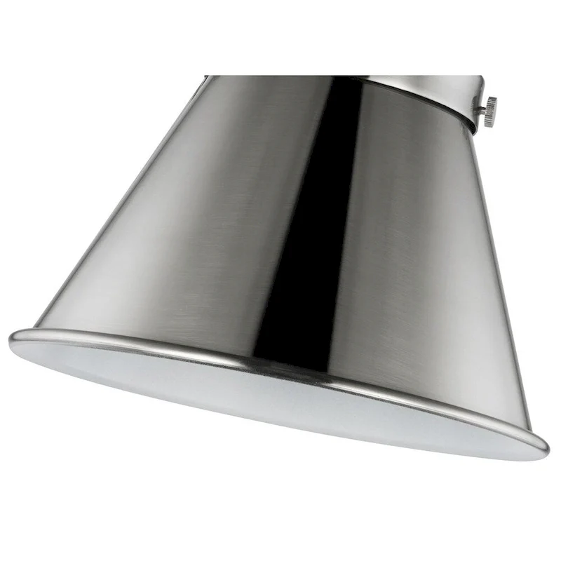 Hinton Collection Brushed Nickel Swing Arm Wall Light