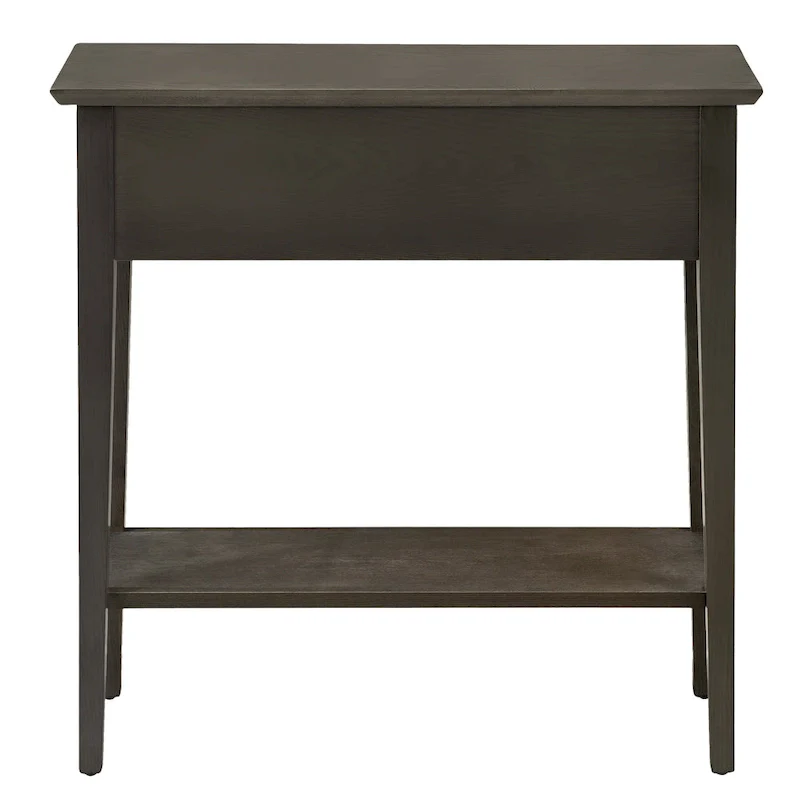 Solid Ash Wood Console Table with 2 Drawers & Open Shelf – 2 Finishes