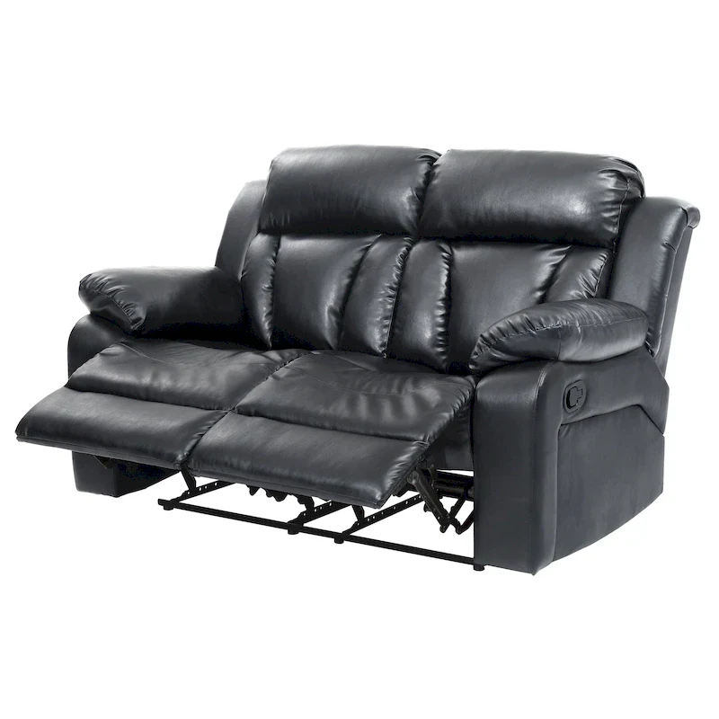 Daria Faux Leather Reclining Loveseat