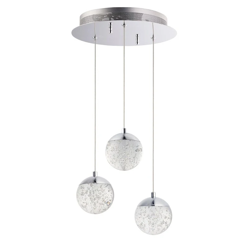 Orb II 11.5  Wide Steel Pendant