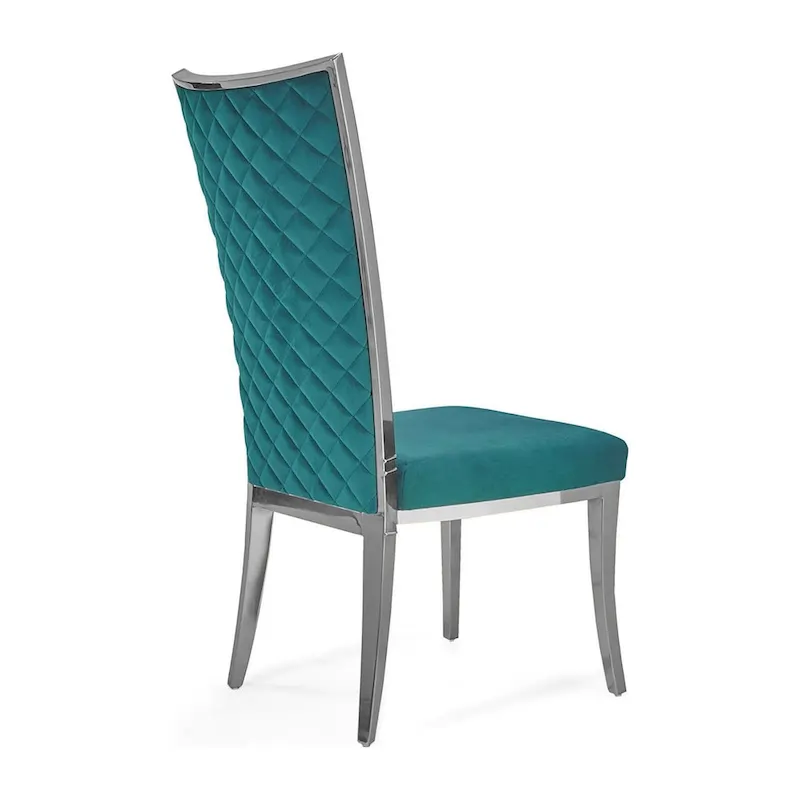 Silver Stainless Steel Dining Chair