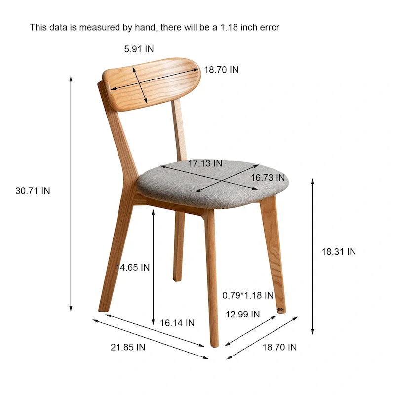 Oak Natural Wood Dining Chair