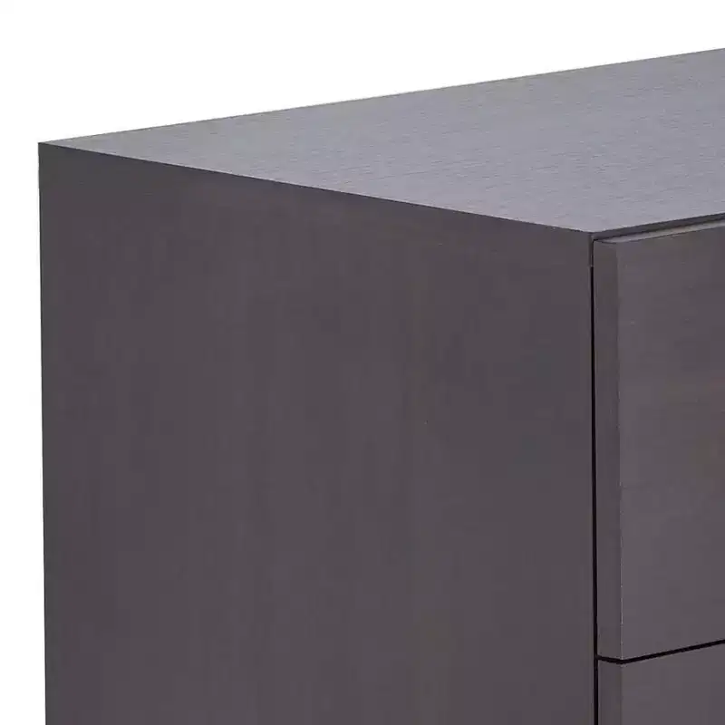 Acme Furniture 20" Elms Accent Table Espresso: MDF Construction, Wood Veneer Top, Drawer Storage, No Tools Assembly