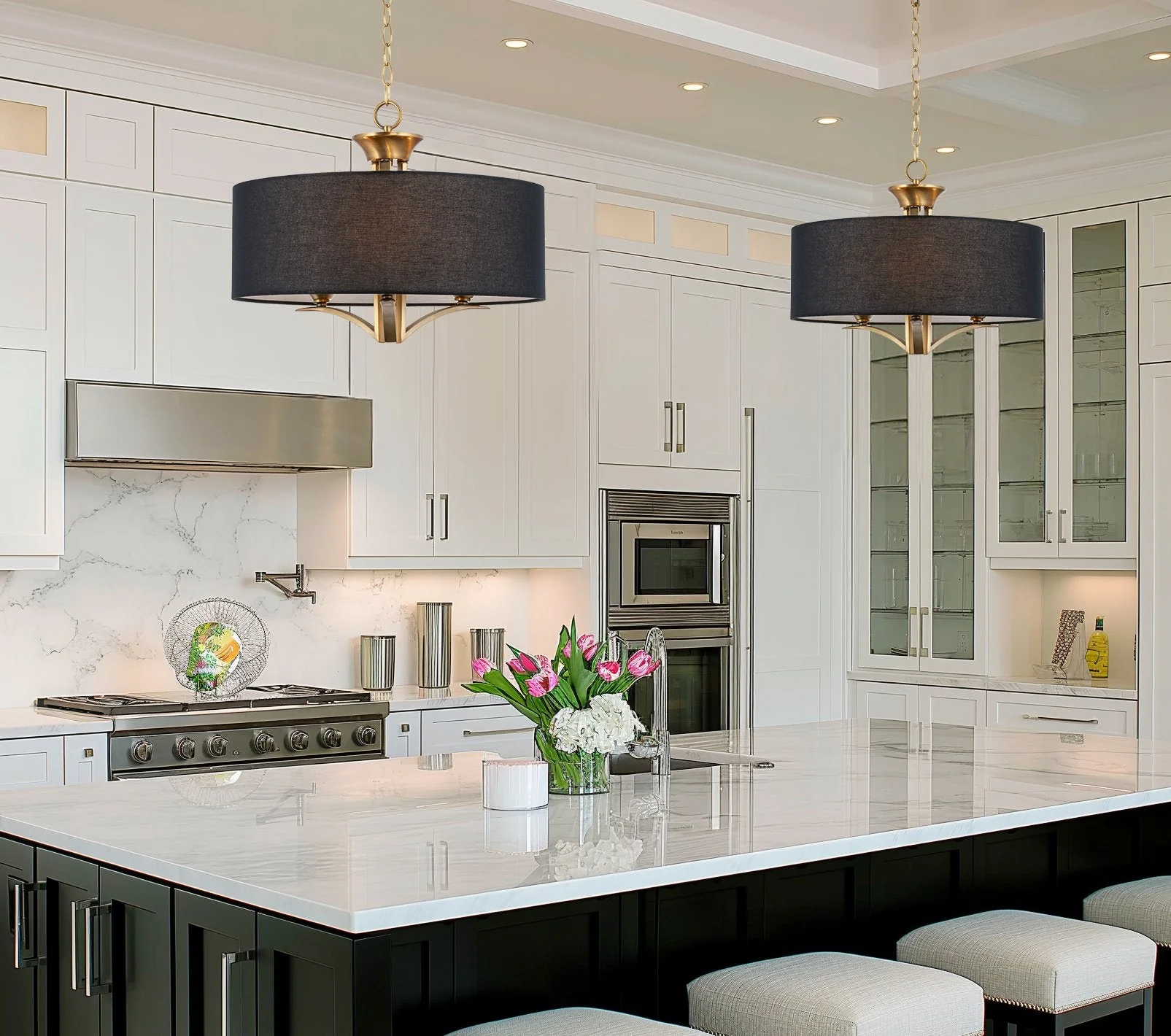 Alondra 20 Modern 3-Light Drum Chandelier