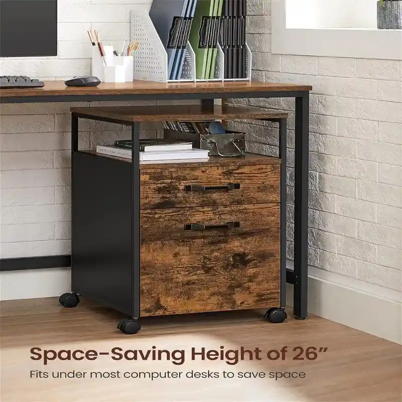 Mobile Filing Cabinet with Wheels