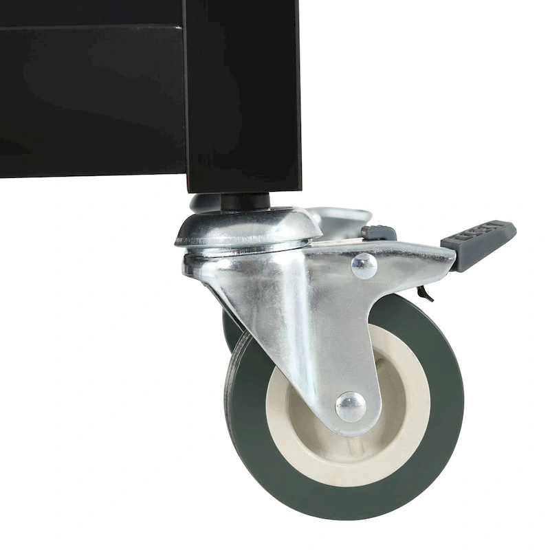 Kitchen Island Cart with Solid Wood Top