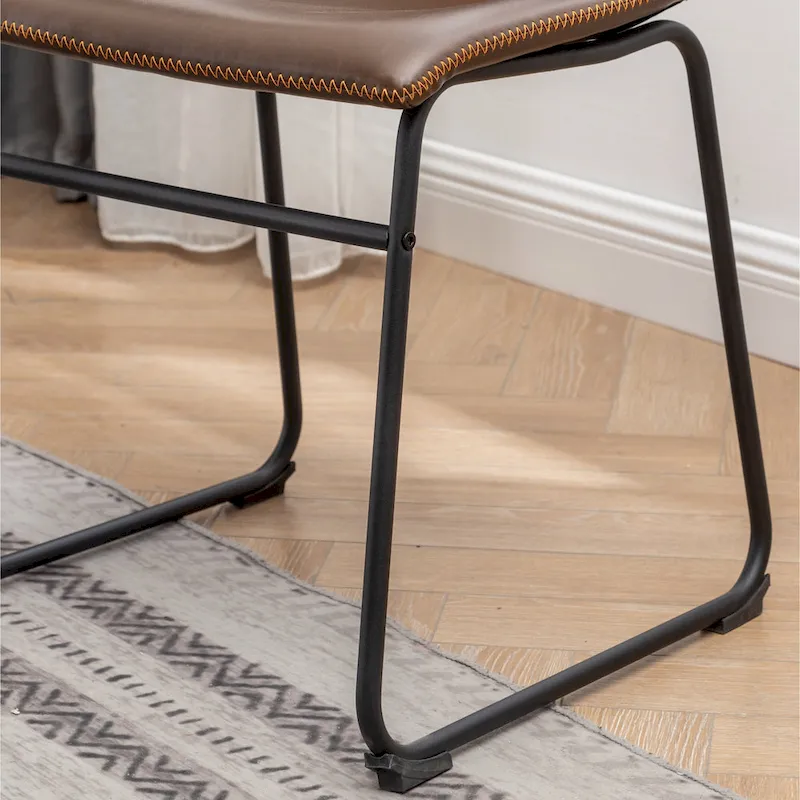 Roundhill Furniture Aryven Industrial 7-Piece Dining Set