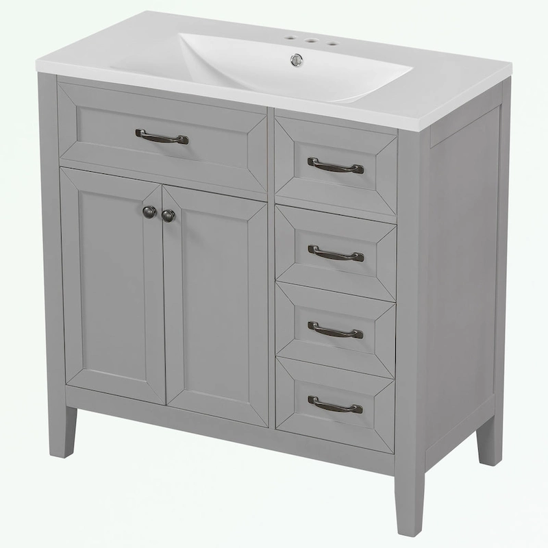 Bathroom Cabinet with Drawers and Sink Combo