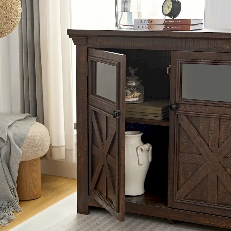 Large Buffet Sideboard Cabinet Bar Wine Cabinet