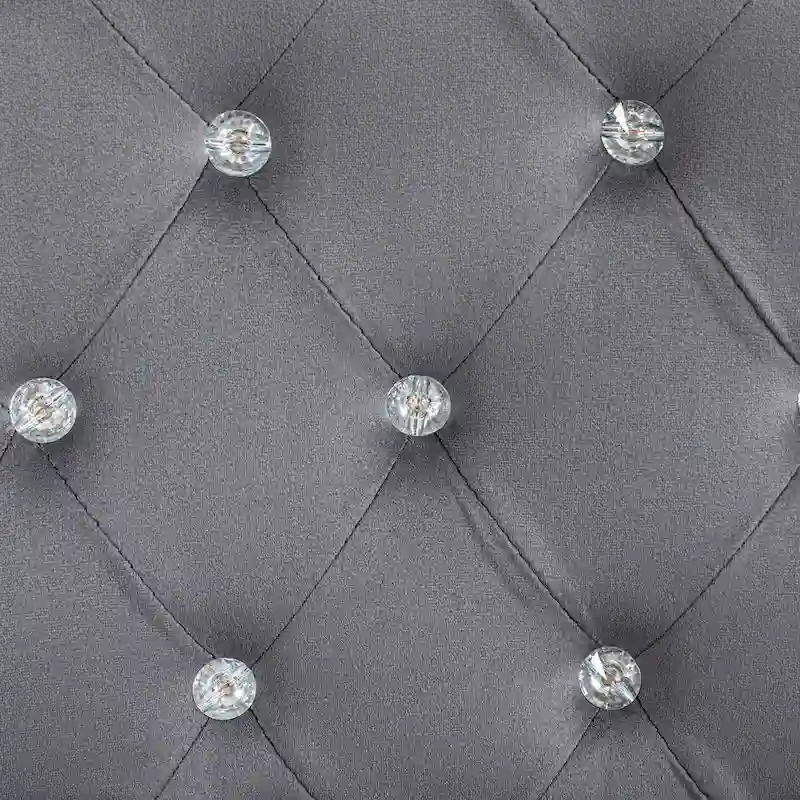 Vinsetto Vanity Middle Back Office Chair Tufted Backrest Swivel Rolling Wheels Task Chair with Height Adjustable Armrests