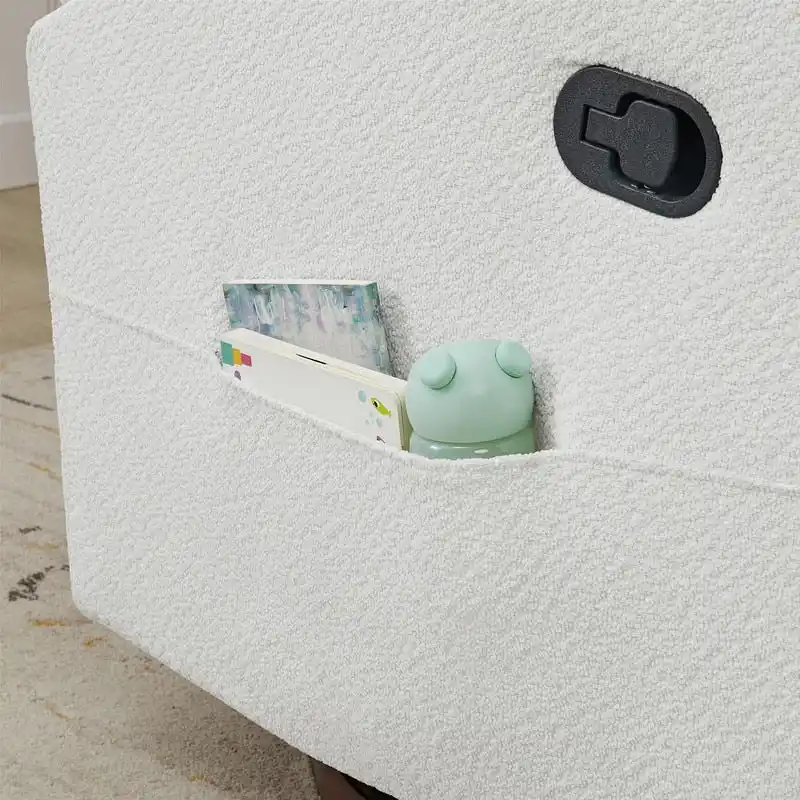 Lincoln Manual Swivel Glider Recliner with Lumbar Pillow