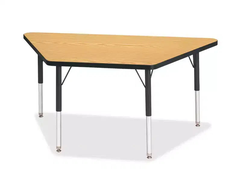 Jonti-Craft Berries Elementary Height Classic Trapezoid Table (24 x 48) in Black