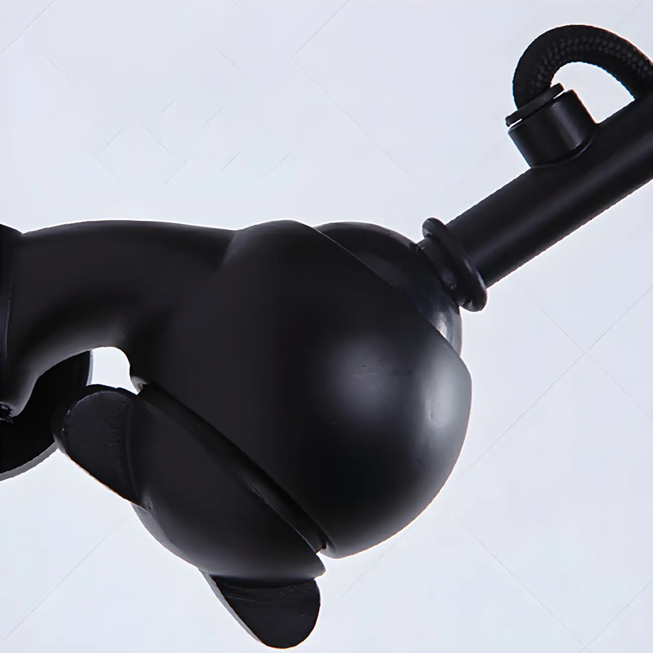 White Inner Shade Black Metal Swing Arm Wall Light