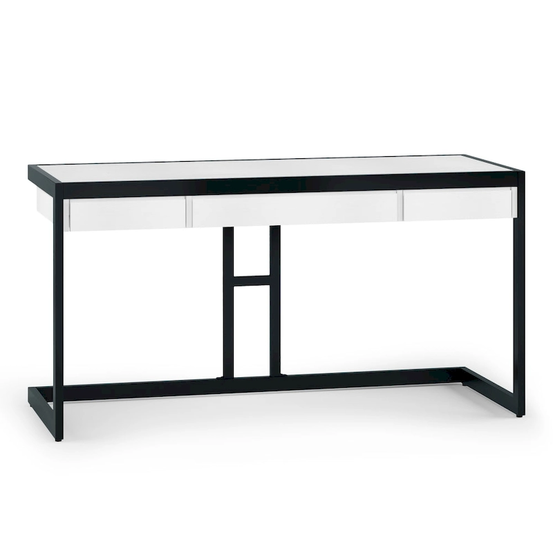 WYNDENHALL Cecilia Solid Acacia Wood Industrial Office Desk