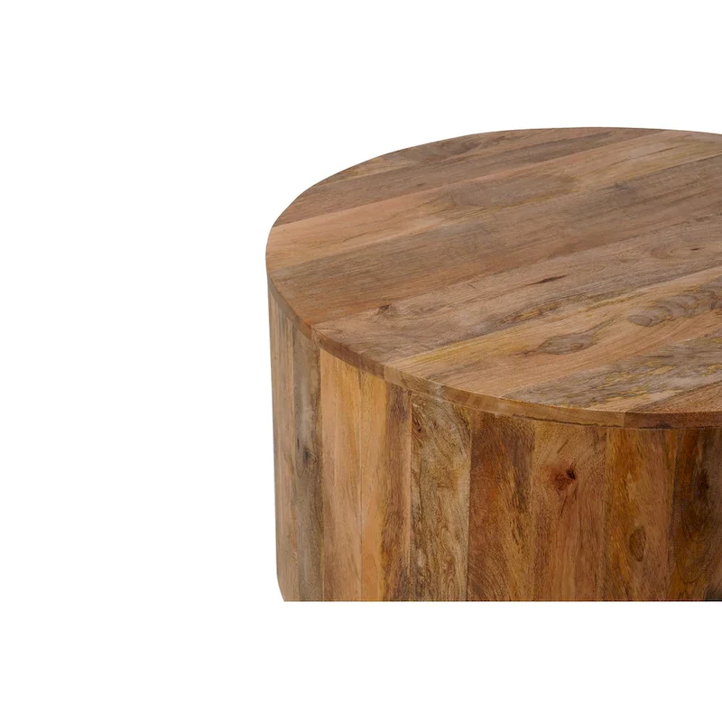 Krissa 30  Round Mango Wood Coffee Table