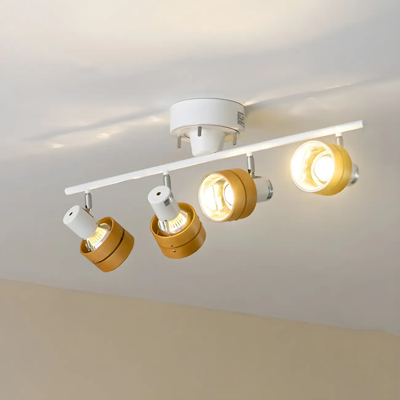 4-Light Modern Dimmable LED Track Light with Adjustable Head