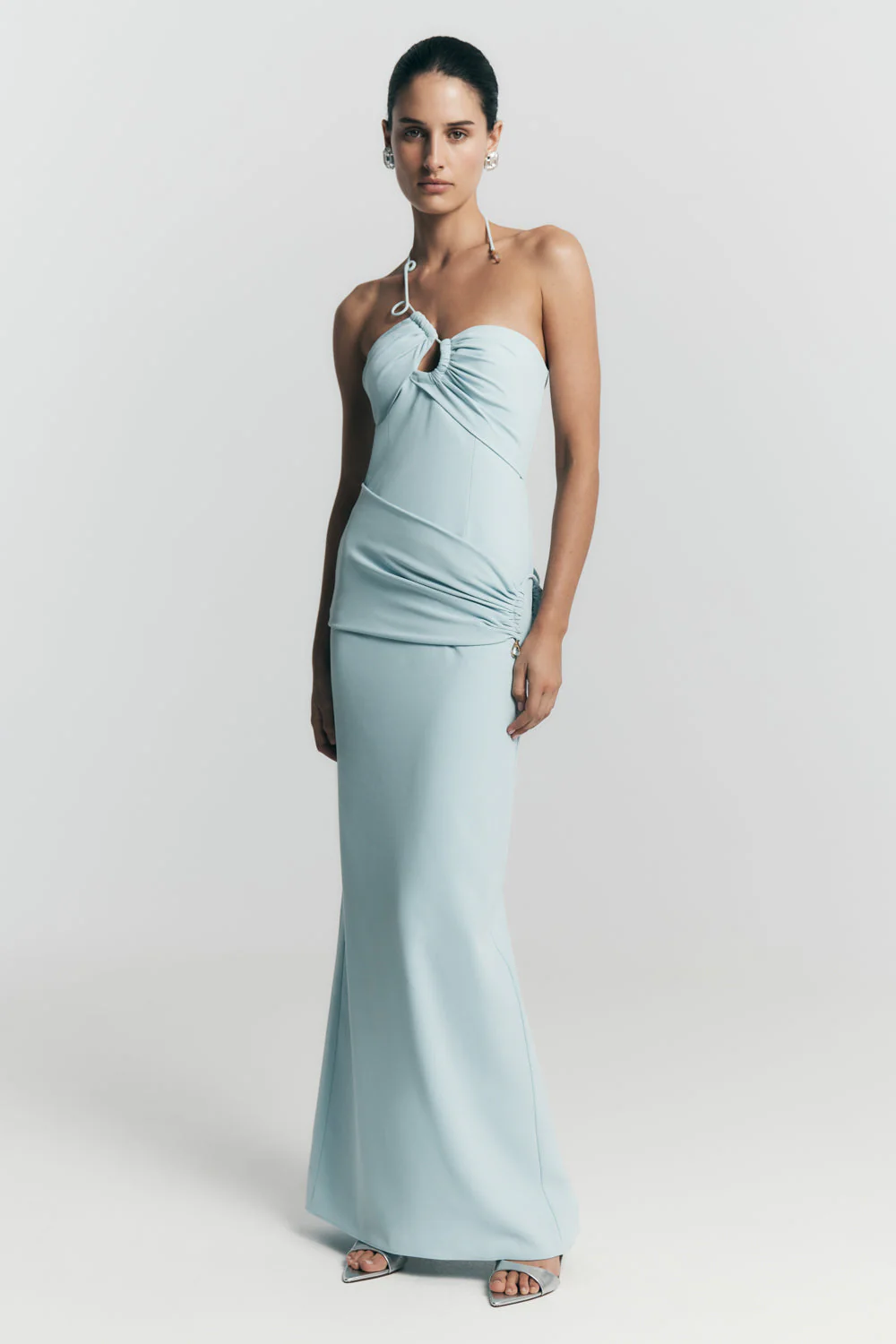 Lalia Teardrop Maxi Dress - Powder Blue