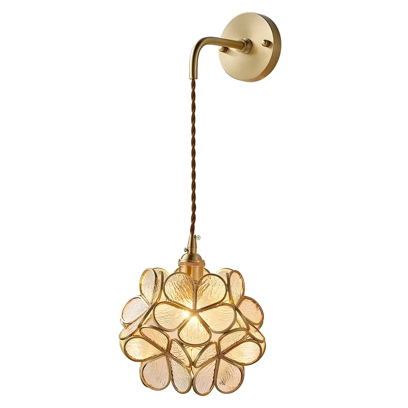 Modern Flower Prismatic Glass Arc Vanity Light