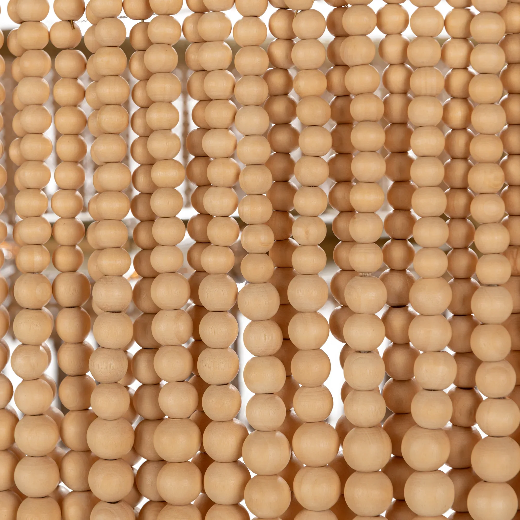 Andren Wood Beaded Round Pendant