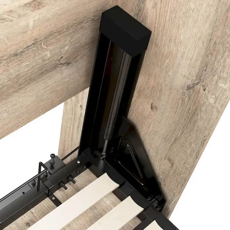 Full Murphy Bed with Closet Organizer and Drawers - Wall Mounted