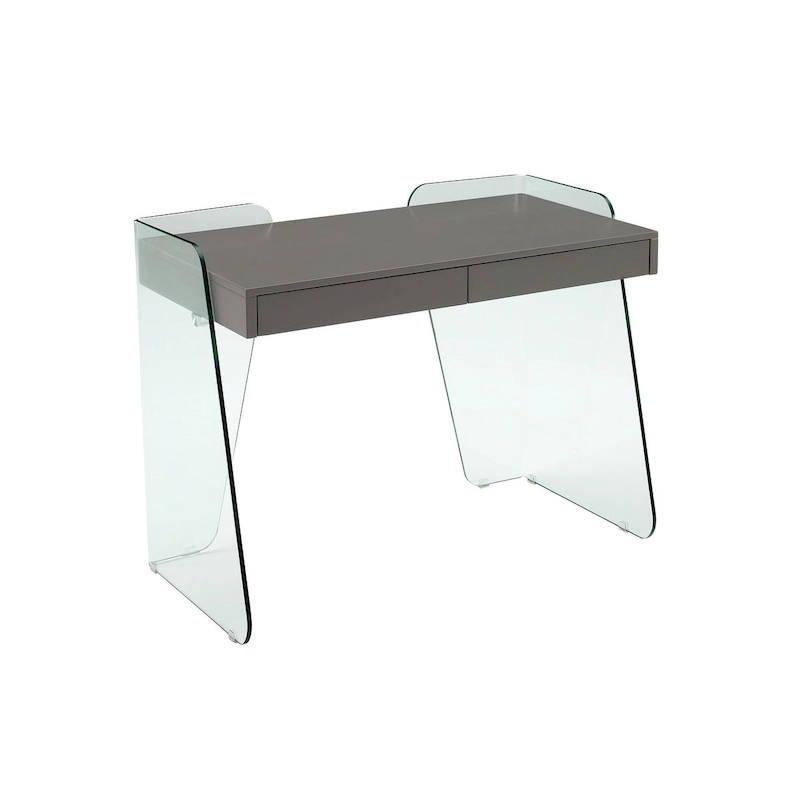 ARCHIE office desk with clear glass.