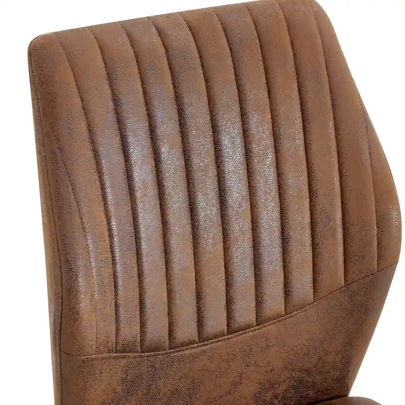 Set of 6 High Resilience Dining Chair with Metal Black Leg